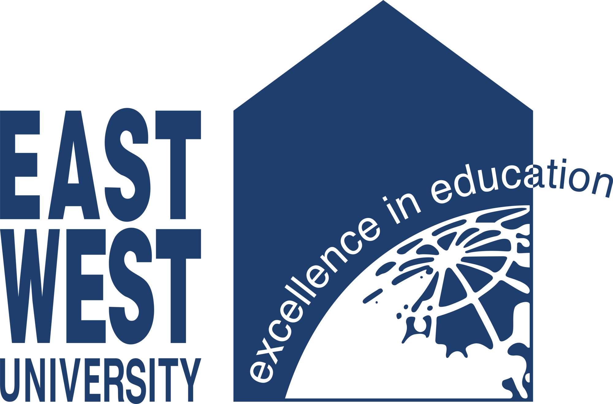 East West University logo